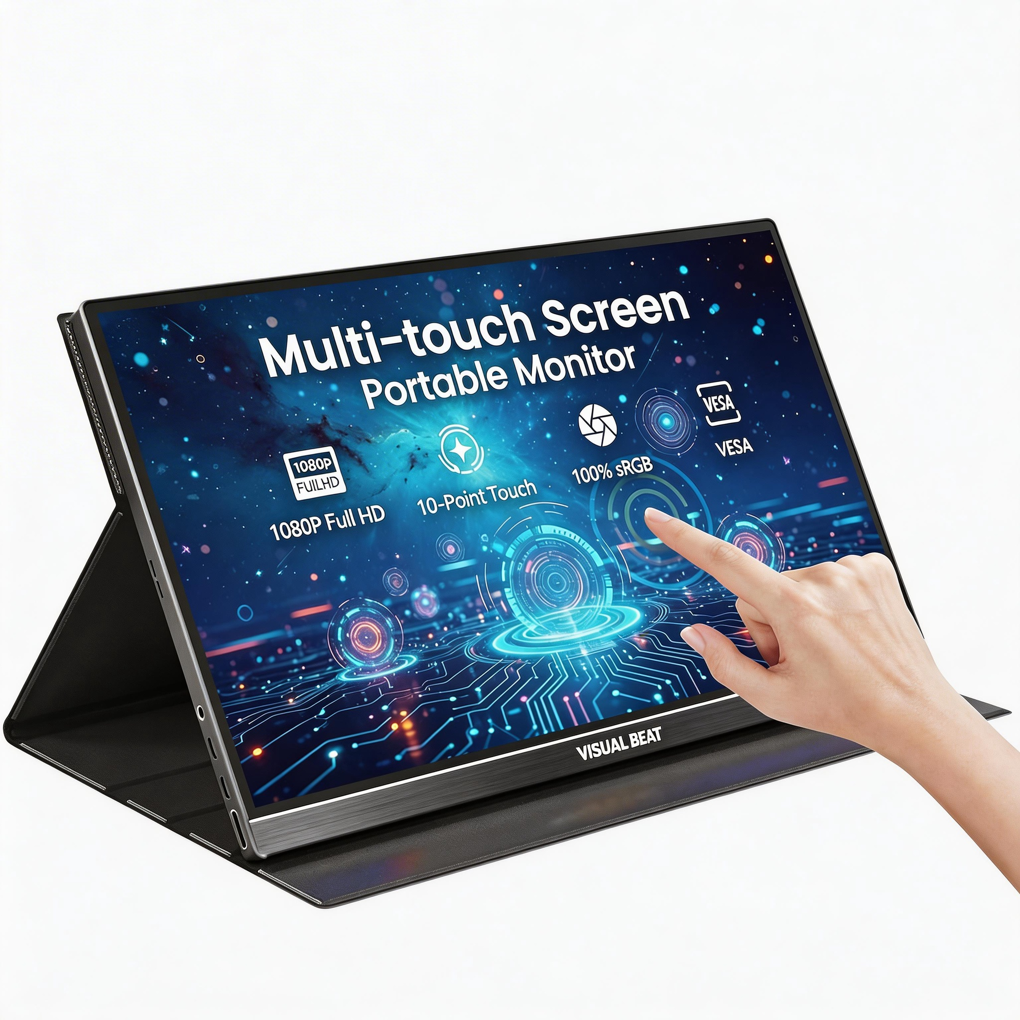 15.6 Inch Portable Touchscreen Monitor – Visual Beat