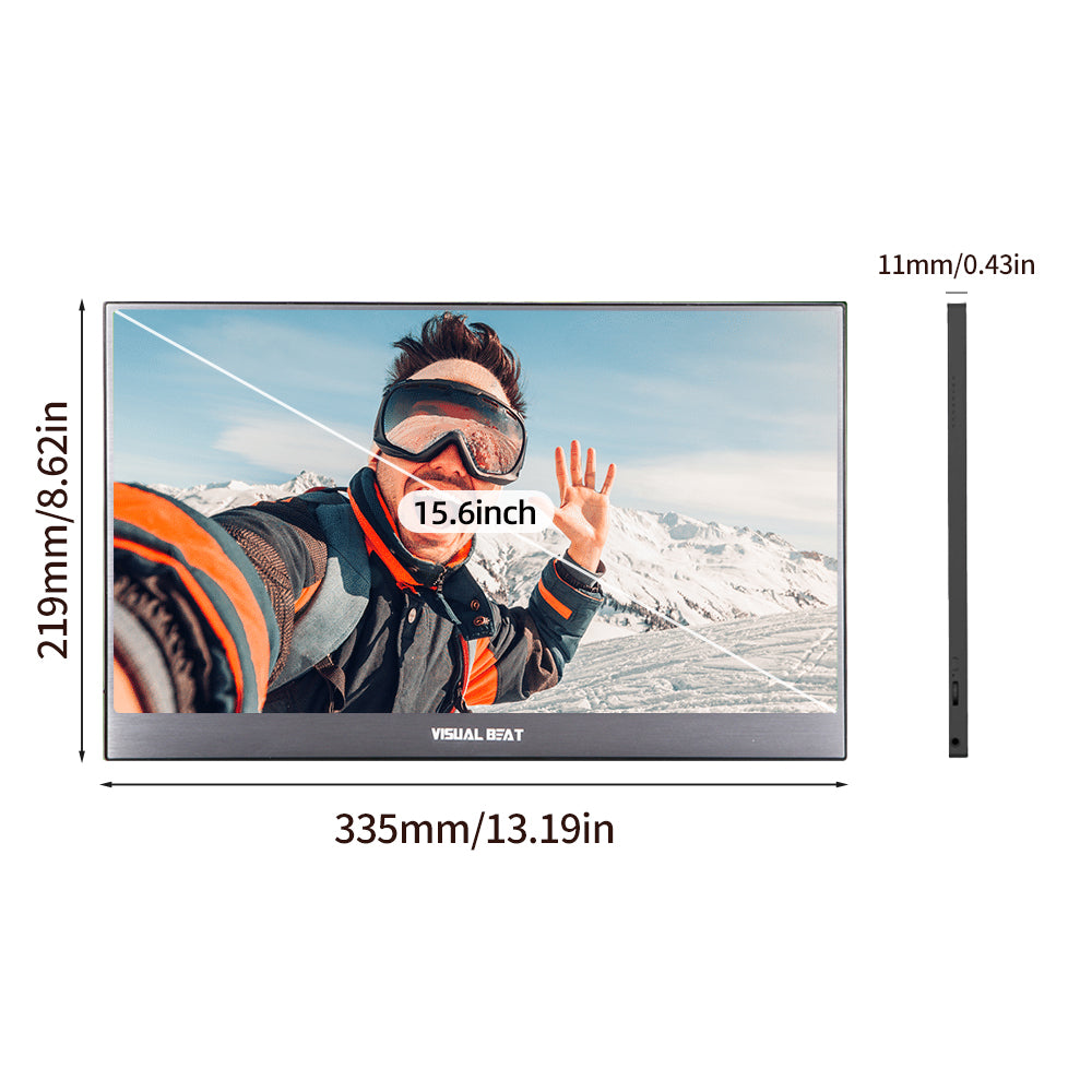 15.6 Inch Portable Monitor – Visual Beat